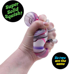 Schylling NeeDoh Nice Cube Swirl - Sensory Toy with a Super Solid Squish - Unique, Swirling Color Blend - Color May Vary (1 Per Pack)