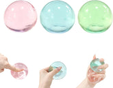 3 Pack Stress Relief Squishy Balls - Soft Squeeze Sensory Toy for Adults, Office Desk Fidget Toys for Tension Relief - Large Maltose Water Ball for Relaxation & Focus, Aesthetic Desk Accessories