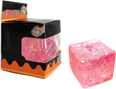 Premium Block Cube Squishy-Squishy Stress Cube,Slow Rise Fidget Cube Squishies Sensory Soft High Density Ice Squeeze Ball Fidget Toy Ice Cube Slow Rise (Pink)