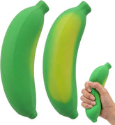 2 PCS Banana Squishy Set, Temperature-Sensitive Color Changes from Green to Yellow,Squishy Banana with Thermo-Responsive Surface for Desk Display and Everyday Handling