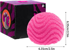 Fuzz Ball Squishy Stress Ball, Stress Fun Desk Fuzz Squeeze Ball, Plush Squeeze Ball for Desktop (Blue)