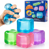 JOYIN 4 Pack Stress Cube, 2'' High Density Cube Fidget Toy, Stress Relief with Slow Rising Sensory Squishy Toys for Kids Adults, Birthday Gifts, Party Favors, Classroom Prizes for Boys Girls