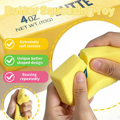 2026 Upgraded Slow Rebound Butters Squeeze Stress Balls, Easter Basket Stuffers, Soft Butters Stick Squishies Toy, Slow Rising Sensory Fidget Toy for Stress Relief & Calming