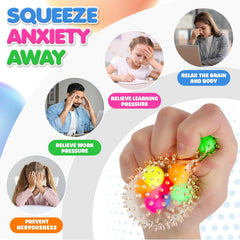 6 Set Squishy Sensory Stress Squeezing Balls forAdults: Best Calming Tool to Relieve Anxiety, Vent Mood and Improve Focus, Easter Basket Stuffers for Kids, Goodie Bag Stuffers