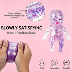Baby Squishy Toys,Squishy Babies Glittery,Sugar Baby Squishy,Sugar Swaps Squishies Babies Sensory Fidget for Stress Relief,& Teens Adults, Party Favors Gifts