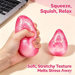 Fidget Toys Squishy Drop, Stress Cube Squishies Anxiety Stress Relief, Ice Squishy Stress Cube-Drop Malt Sugar Balls, Sensory Ball for Kids with Autism