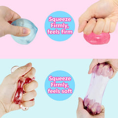 3Pack Ice Cube Stress Ball,Small Cube Fidget Toys,Squishy Cube for Anxiety Relief Stress Reliever,Stress Relief Toys for Adults Kids Children Teens