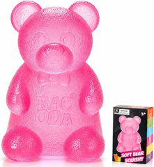 Taba Bear Squishy Fidget Toys,Stress Ball for Anxiety Stress Relief,Squishies Sensory Toy for Adults Kids Teens,Pink Squeeze Toys for Classroom Prize, Birthday Gifts Party Favors