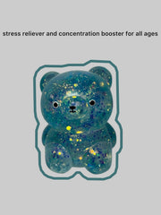 The Boo-Bear by Boo Lala: Perfect for Carpal Tunnel, ADHD, Fun, Boredom, Weight Lifting Grip Strength, and Nerve Health (Blue)
