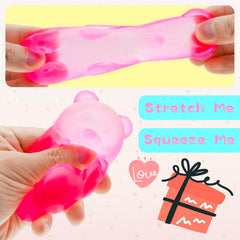 Gummy Bear Toy, Sugar Filled Squishy Toys for Kids Stress Relief - High Density Squeeze Balls for Students Calming - Ultra-Soft Decompression Venting Toys