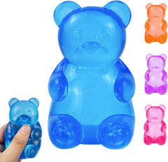 Gummy Bear Squishy, Stress Bear Taba Squishy, Taba Squishy Toys for Kids, Stress Balls Valentines Day Gifts Birthday Gifts Party Favors-Blue