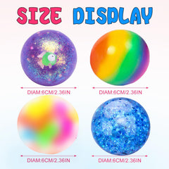 Stress Balls Set, Squishy Stress Ball, 4 Pack Squeeze Ball for Adults, Squeeze Ball for Adults Stress Relieve, Stress Relieve, Increase Entertainment