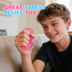 Gumdrop Squishy 3 Pack, Stress Balls Fidget Toys for Kids and Adults, Durable Squishy Gumdrops Candy-Shaped Balls for Classroom Prizes, Party Favors, Easter Basket Stuffers, and Easter Gifts