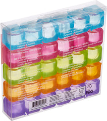 Kikkerland Reusable Ice Cubes, Set of 30, Multicolor