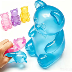 Fidget Toys Squishy Gummy Bear, Stress Cube Squishies Anxiety Stress Relief, Ice Squishy Stress Cube-Drop Malt Sugar Balls, Sensory Ball for Kids with Autism