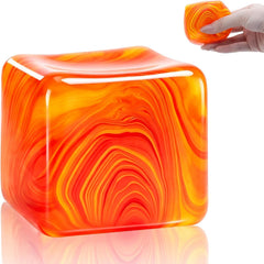 Slow Rising Stress Cube , Dough Stress Balls Soft Fidget Squishy Toys for Anxiety Relief, Pull Stretch Classroom Prize Party Favors Toys for Kids