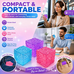 Nice Cube Squishy Toy, Sensory Fidget for Anxiety Stress Relief | Non-Sticky,Pocket Size,No Odor, Washable, Easy to Clean, Fun for Kids Teens Adults, Satisfying to Squeeze ,Tear-Resistant