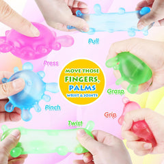 1 Pack Fidget Toys Stress Balls for Kids, Splat-Tastic Squishy Toy, Stress Splat Toy, Squishies Anxiety Stress Relief, Ice Squishy Stress Sensory Cube Malt Sugar Balls with Autism (Purple)