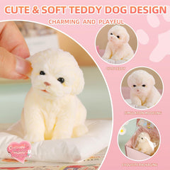 Puppy Taba Dog Squishy - Ultra Soft Silicone Dog Squishy, Handmade Stress-Relief Toys for Kids & Adults, Non-Toxic Squeeze Toys for Relaxation & Sensory Play
