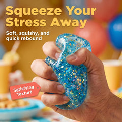 Stress Balls Squeeze Toys, Exquisite Cube, Cooling Cube Toy, Sensory Toy for Adults to Relieve Anxiety and Stress Fidget Toy Ice Cube, Nice Ball Cubes with Box