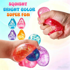 Fidget Cube Stress Relief, Anxiety Squishies, Ice Squishy Stress Cube, Sensory Toys for Kids with Autism, Calming Toys (1pack)