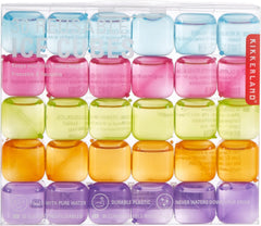 Kikkerland Reusable Ice Cubes, Set of 30, Multicolor