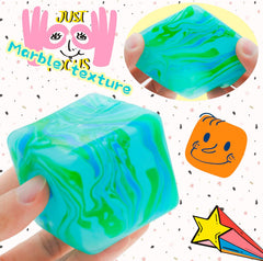 Fidget Toys Squishy Stress Cube, Stress Balls for Kids Adults Squishies Stress Relief, Ice Squishy Cube Sugar Balls, High Density Squeeze Balls for Students Calming