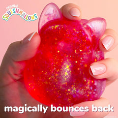 Original Squishmallows™ SLIMYGLOOP Pink Gelli Gels™, Slow Rising Sensory Squeeze Toy with Glitter, Gel Filled Fidget Toys