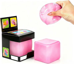 Relief High Density Ice Squeeze Ball, Ice Cube SqueezeToy,Adults Sensory Fidget for Stress Relief,Focus (Pink)