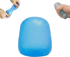 Soft Silicone Squishy Ball – Slow Rising Gumdrop Squeeze Toy for Kids Ages 3+ & Adults, Sensory Desk Toy for Home, Office & Everyday Play (Blue)