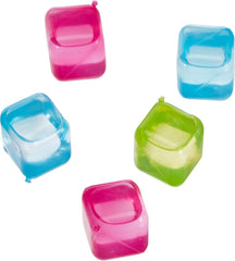 Kikkerland Reusable Ice Cubes, Set of 30, Multicolor