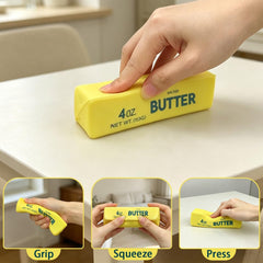 2 Pack Butter Squishy Toys Slow Rising Soft Squeeze Toy Stress Relief Fidget Toys for Kids Party Favors Birthday Gifts Adults Office Desk Toys (Gold)