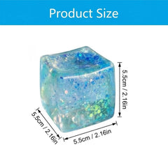 Stress Balls Squeeze Toys, Exquisite Cube, Cooling Cube Toy, Sensory Toy for Adults to Relieve Anxiety and Stress Fidget Toy Ice Cube, Nice Ball Cubes with Box