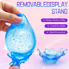 Dream Squishy Drop Stress Ball,Water Drop Fidget Stress Ball,Malt Sugar Balls Sensory for Relief Anxiety,, Or Rewards (Pink)