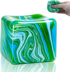Fidget Toys Squishy Stress Cube, Stress Balls for Kids Adults Squishies Stress Relief, Ice Squishy Cube Sugar Balls, High Density Squeeze Balls for Students Calming