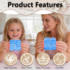 Squishy Ice Cube Fidget Toy 2.75inch/7cm, Sugar Ball Squishy Cube for Kids Adults, Soft Squishies Stress Relief Sensory Toy for Autism, Classroom Prize Toy Party Favor