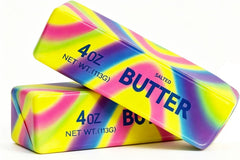 Slow Rising Squishy，Taba Squishy, Stress Balls，Party Favor Gift (Butter stick-2pcs)-0519 (Colorful-2pcs)