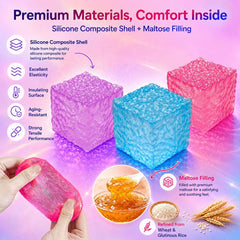Nice Cube Squishy Toy, Sensory Fidget for Anxiety Stress Relief | Non-Sticky，Pocket Size，No Odor, Washable, Easy to Clean, Fun for Kids Teens Adults, Satisfying to Squeeze ,Tear-Resistant