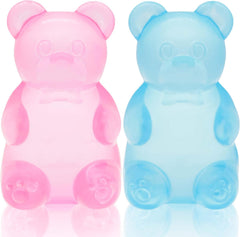 2 Packs Stress Bear Squishy Ball, Gummy Bear Toy, Sugar Filled Squishy Toys for Kids Stress Relief - High Density Squeeze Balls for Students Calming - Ultra-Soft Decompression Venting Toys
