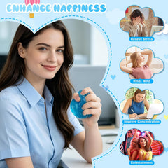 3PCS Nee Cube Squishy Stress Cube,Squishy Stress Ice Cube Fidget Toys,Slow Rising Stretchy Ice Cube Sugar Balls Squeeze Toys for Adult Use in Offices Homes
