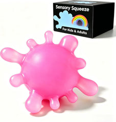 1 Pack Fidget Toys Stress Balls for Kids, Splat-Tastic Squishy Toy, Stress Splat Toy, Squishies Anxiety Stress Relief, Ice Squishy Stress Sensory Cube Malt Sugar Balls with Autism (Purple)