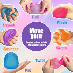 4PCS Gumdrop Squishy,Stress Balls Fidget Toys for Kids and Adults, Super Solid Sugar Balls for Classroom Prize Favors Sensory Toys for Kids with Autism