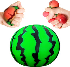 JIAHO Squishy Watermelon Stress Balls for Kids and Adults, Fruit Dough Balls, Fidget Toys, Anxiety Relief Stretch Balls, Squishy Toys for Kids Prizes, Party Favors | Change Color Squeeze Ball
