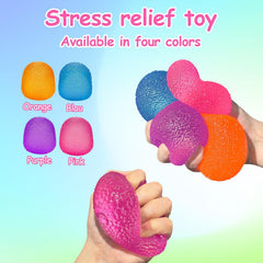 Stress Balls-Gumdrop Squishy Stress for Kids and Adults, Super Solid Squeeze Ball, Sensory for Stress Relief, Birthday, Easter Basket Stuffers and Party Favors(Pink)