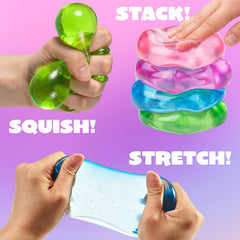 JOYIN 4 Pack Stress Cube, 2'' High Density Cube Fidget Toy, Stress Relief with Slow Rising Sensory Squishy Toys for Kids Adults, Birthday Gifts, Party Favors, Classroom Prizes for Boys Girls